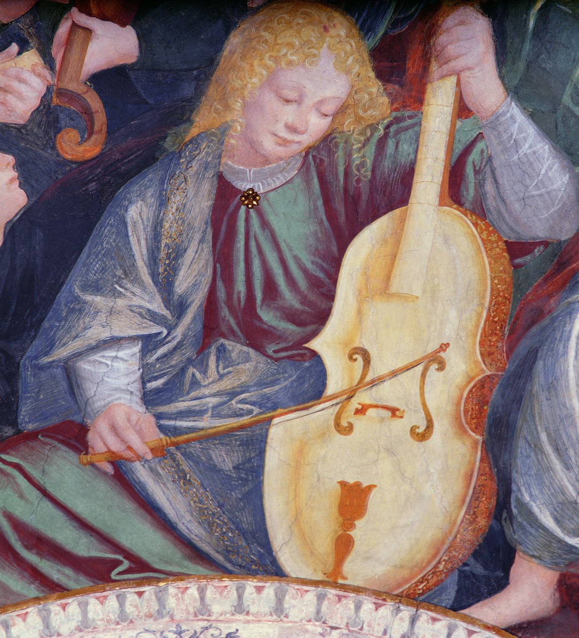 Melekler Konseri, 1534-36 (detay) (bkz. 175762) by Gaudenzio Ferrari
