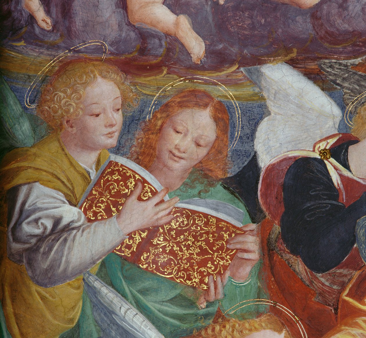 Melekler Konseri, 1534-36 (detay) (bkz. 175762) by Gaudenzio Ferrari