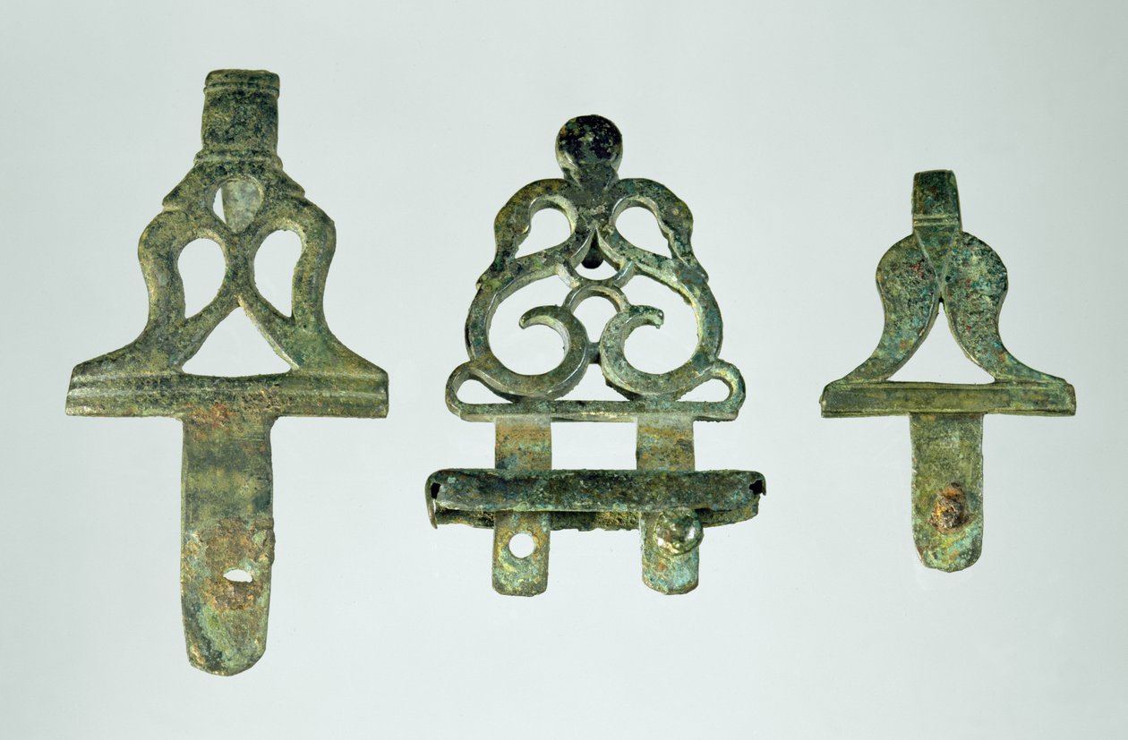 Kemer kancaları, Chalons-sur-Marne, Tene II'den (MÖ 300-120) (metal) by Gaulish
