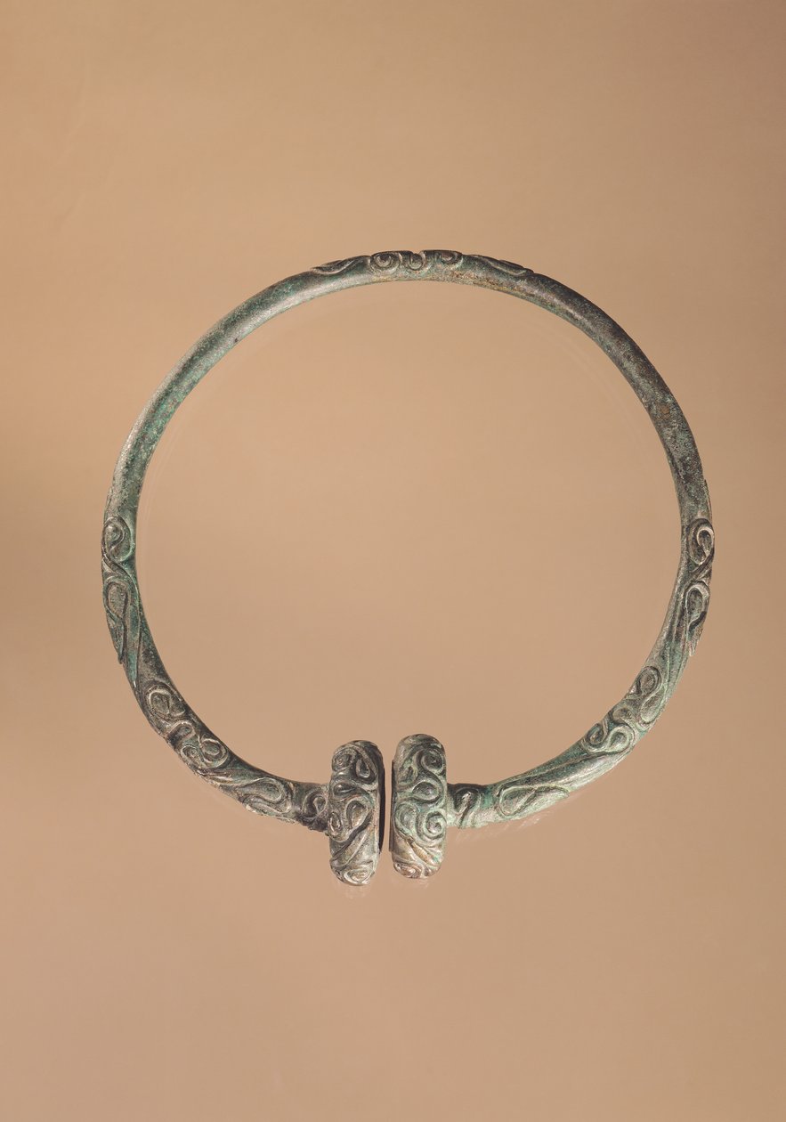 Üçlü tasarımlı tork, MÖ 5.-4. yy (bronz) by Gaulish
