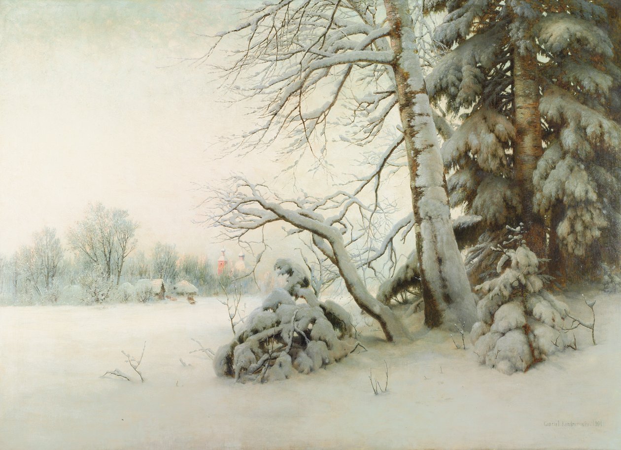 Bir Kış Sabahı, 1901 by Gavril Pavlovich Kondratenko