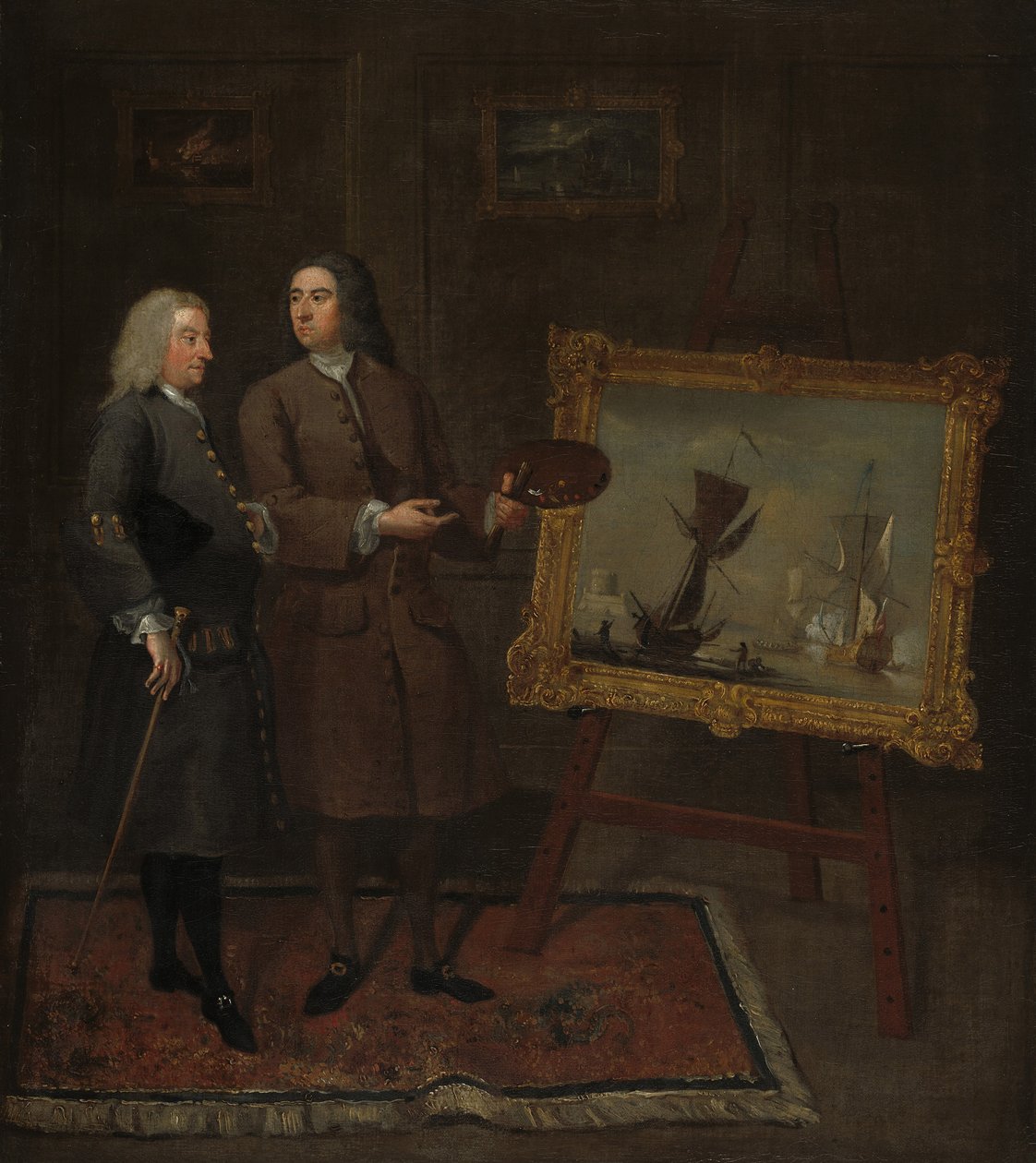 Thomas Walker ve Peter Manastırı, c.1735 by Gawen Hamilton
