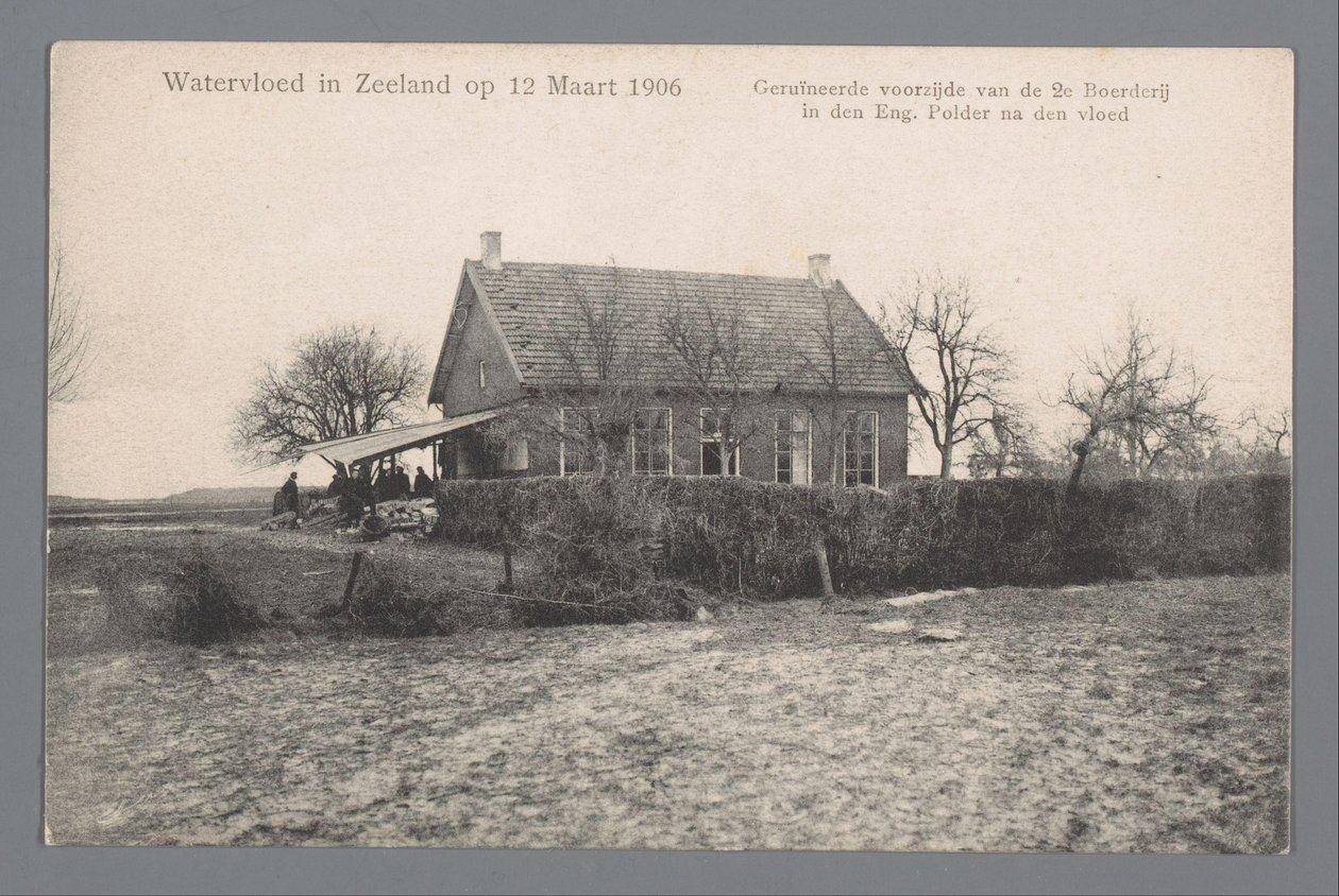 12 Mart 1906'da Zeeland'da su seli by Gebroeders van Straaten