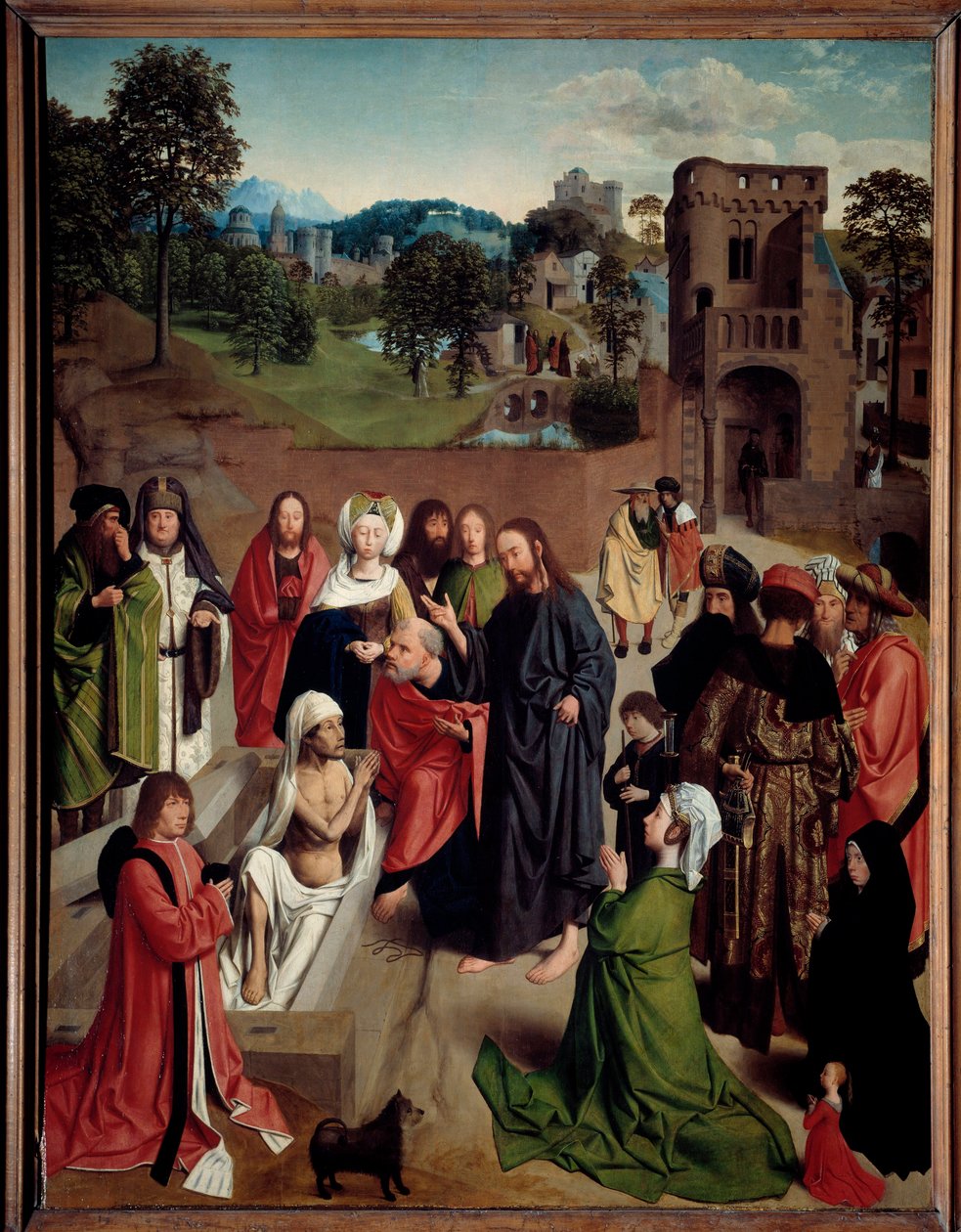La Resurrection de Lazarus Gerard de Saint-Jean (1460/1465-1488/1493) tarafından Tablo 15. yüzyıl Güneşi. 1,27x0,97 m by Geertgen Tot sint Jans