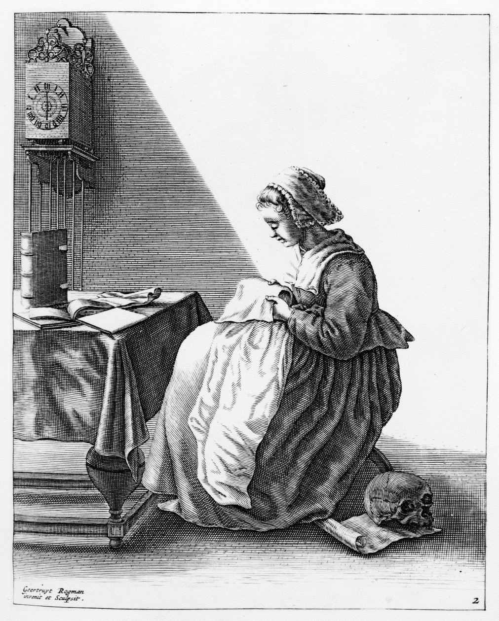 Ruff Yapan Kadın, c.1640-7 by Geertryut Roghman