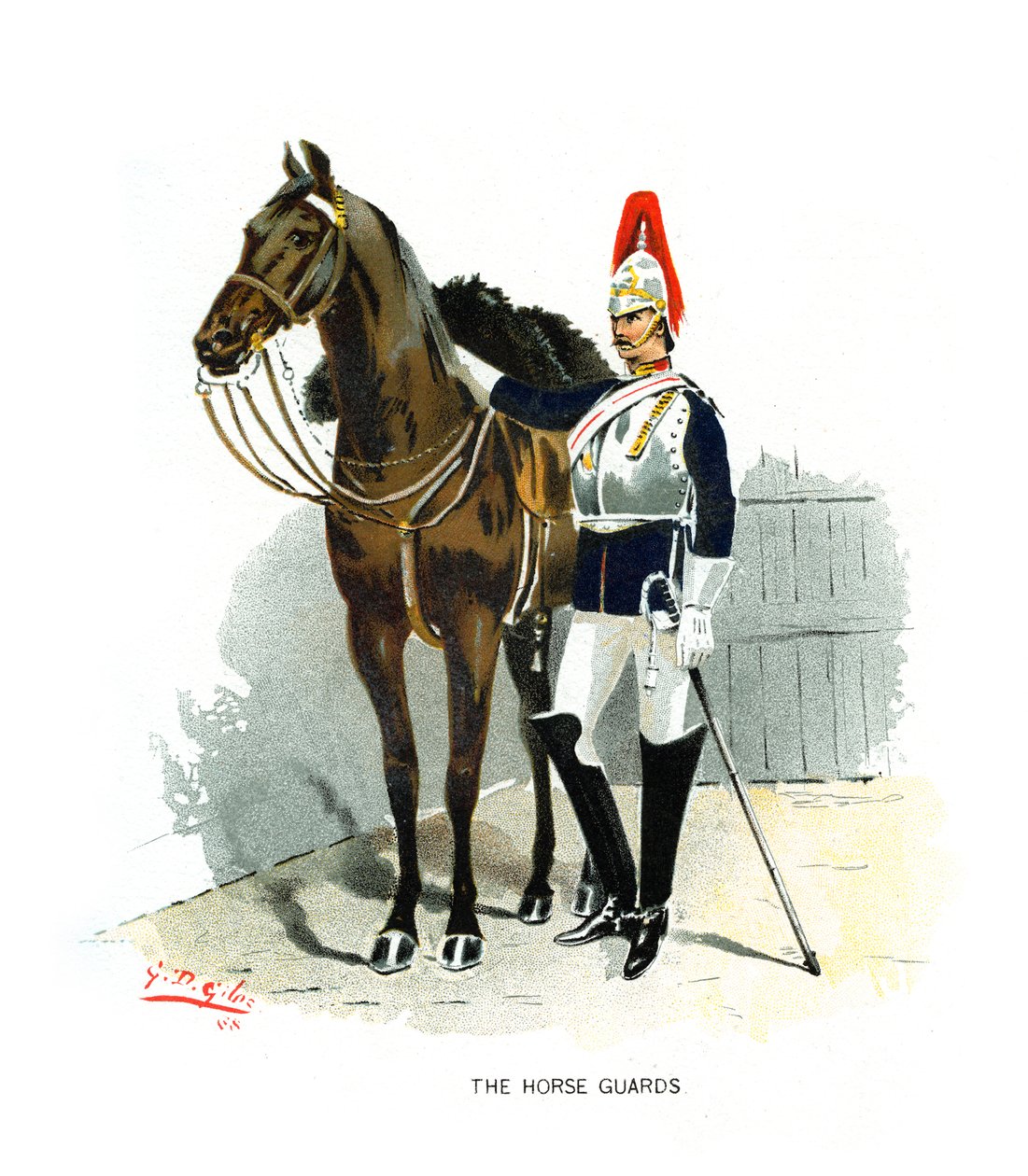 At Muhafızları, c1890. by Geoffrey Douglas Giles