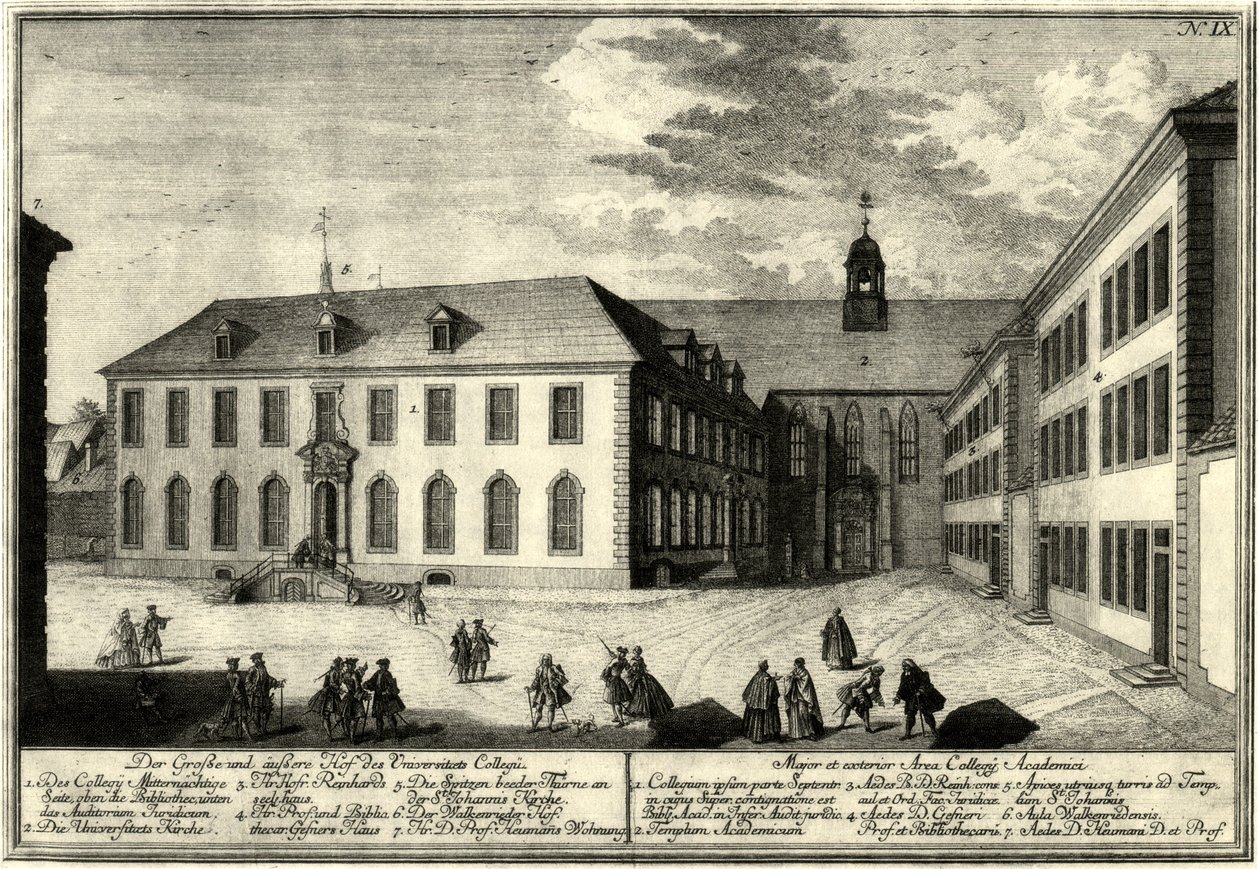 Göttingen Üniversitesi by Georg Daniel Heumann