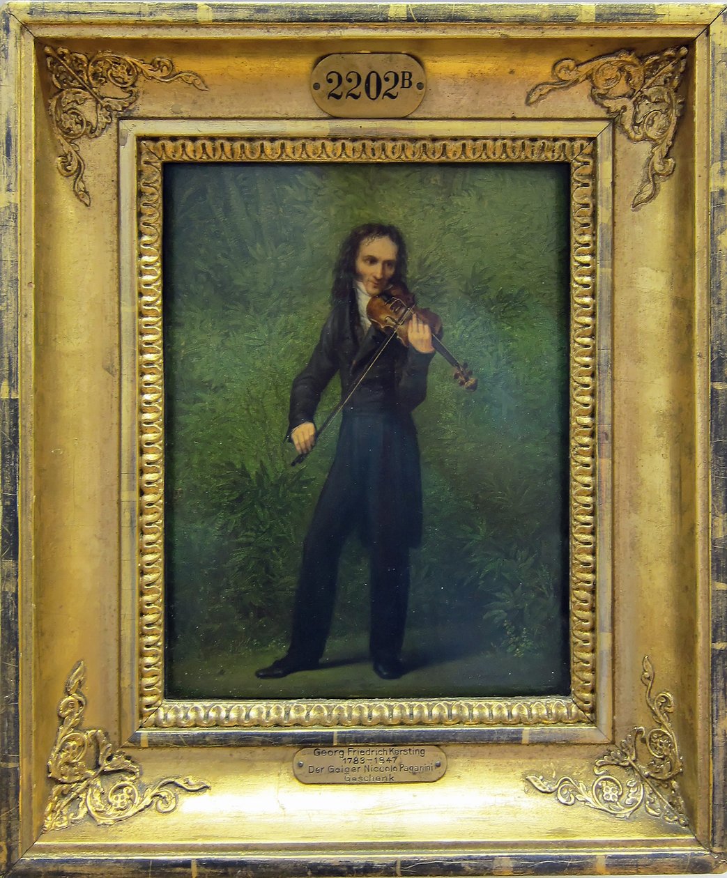 kemancı Nicolo Paganini by Georg Friedrich Kersting