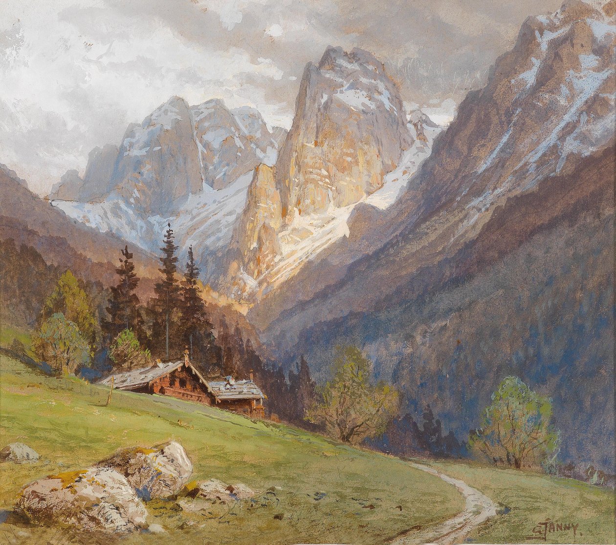 Kufstein yakınlarındaki Wilder Kaiser by Georg Janny