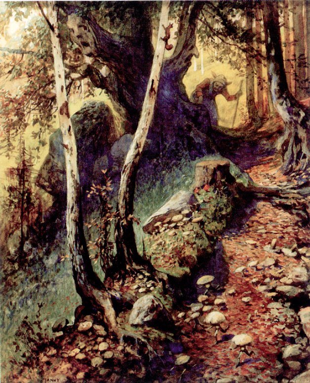 Eski Ormanda Mantar Avı by Georg Janny