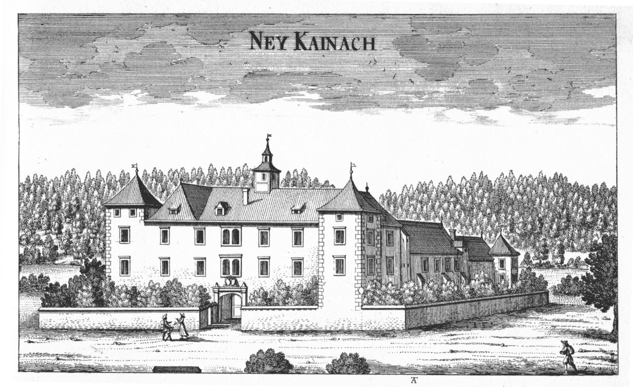 Schloss Ney Kainach, Neu Kainach veya Klein Kainach by Georg Matthaus Vischer