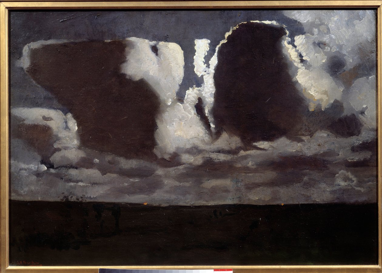 Ay ışığı. George Hendrick (Hendrik) Breitner (1857-1923) tarafından yapılan resim ec.hol by Georg Hendrik Breitner