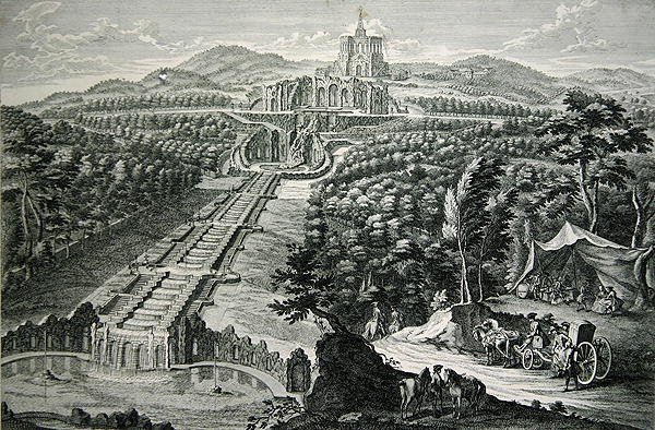 W.C. tarafından oyulmuş Octagon ve Cascades