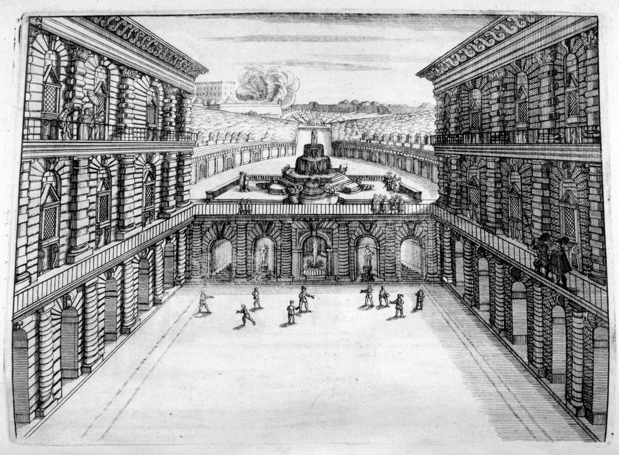 Şato ve bahçe tasarımı, 1664 by Georg Andreas Bockler