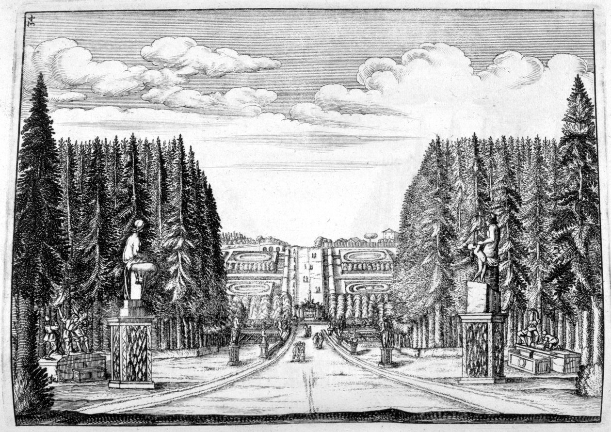 Şato ve bahçe tasarımı, 1664 by Georg Andreas Bockler