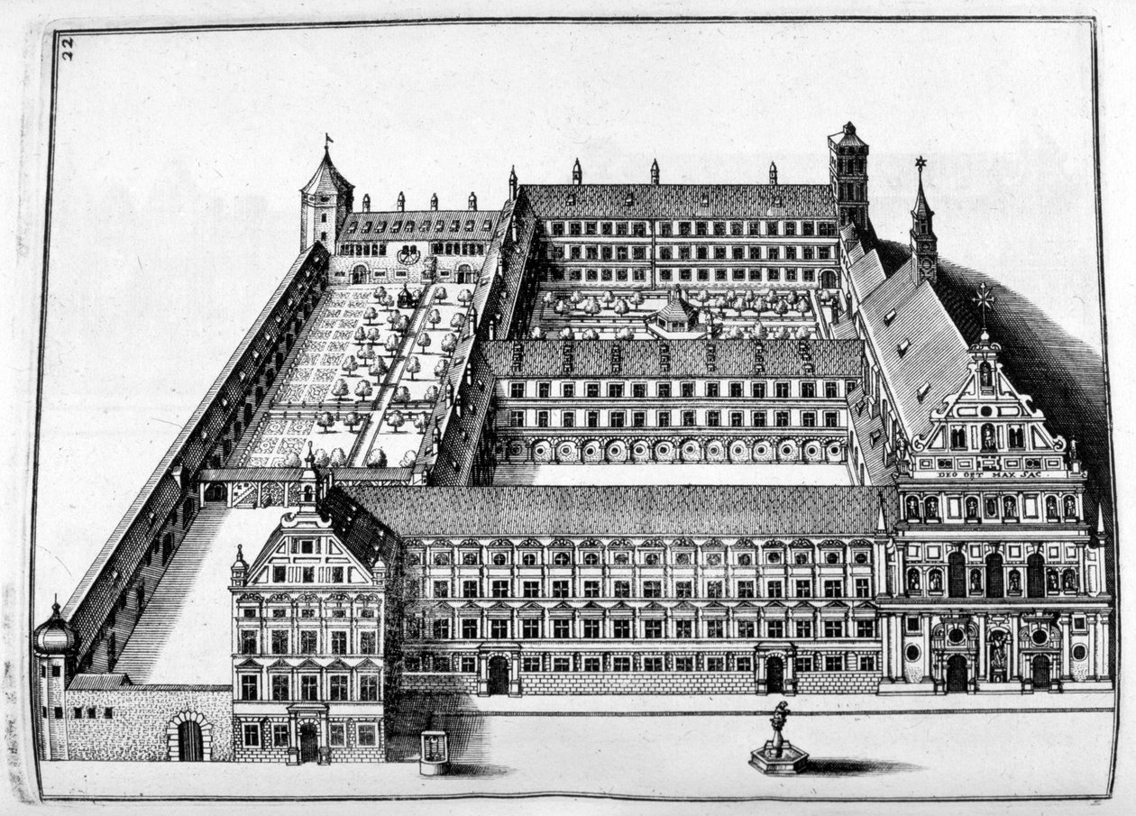 Şato tasarımı, 1664 by Georg Andreas Bockler