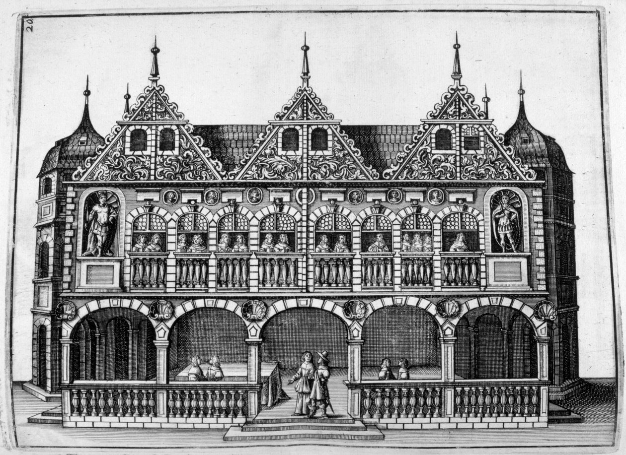 Şato tasarımı, 1664 by Georg Andreas Bockler
