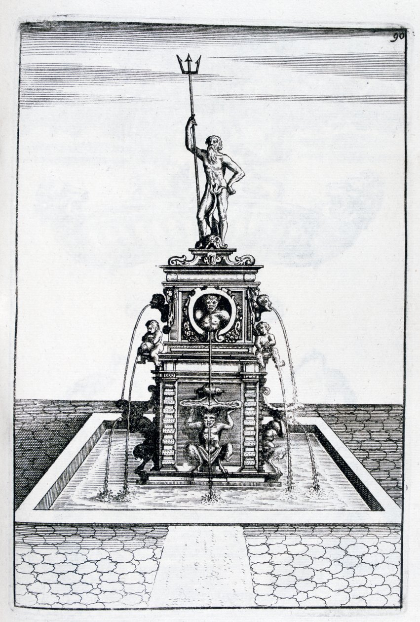 Çeşme tasarımı, 1664 by Georg Andreas Bockler