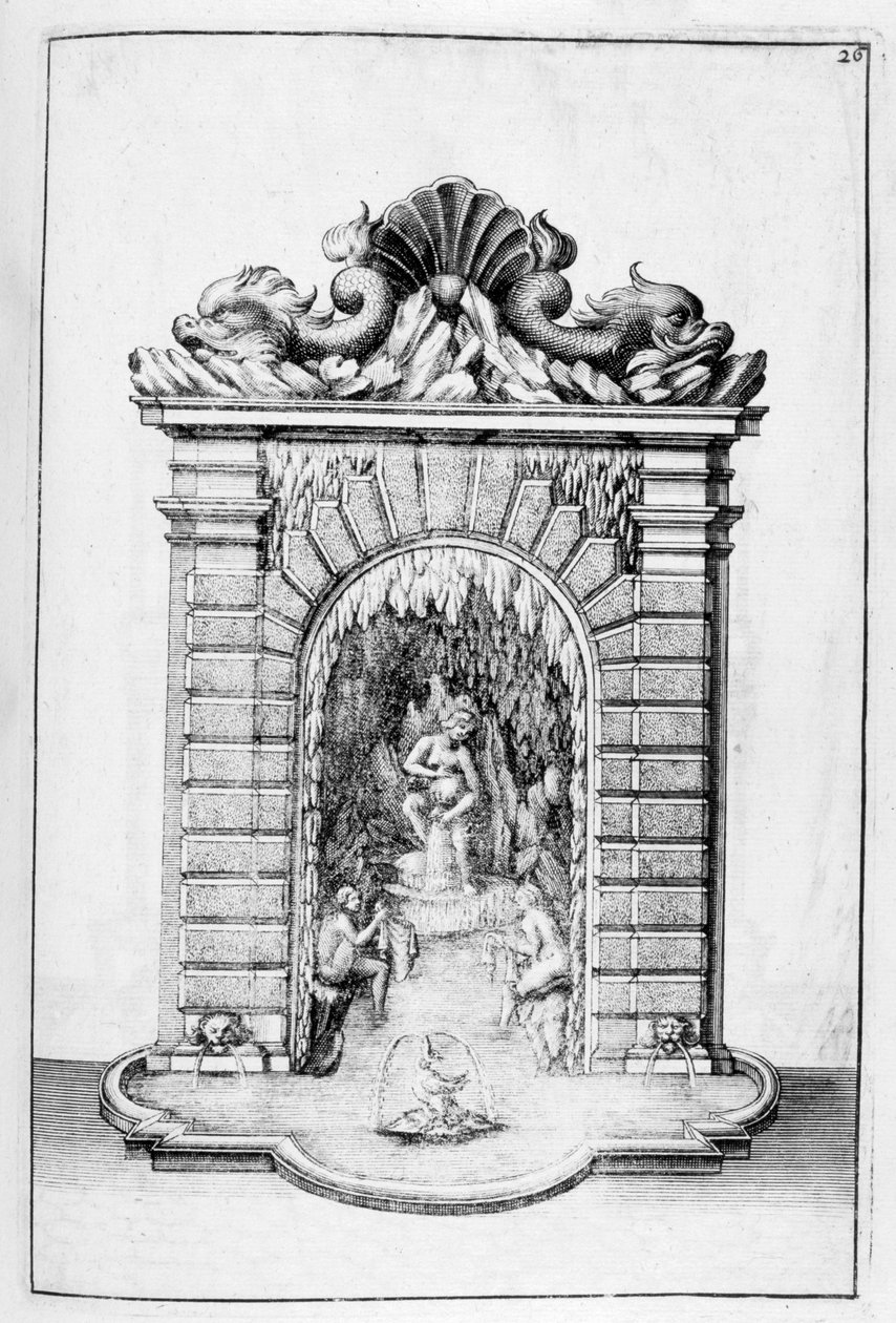 Çeşme tasarımı, 1664 by Georg Andreas Bockler