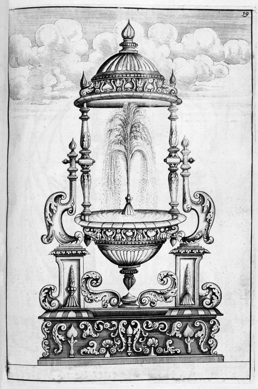 Çeşme tasarımı, 1664 by Georg Andreas Bockler