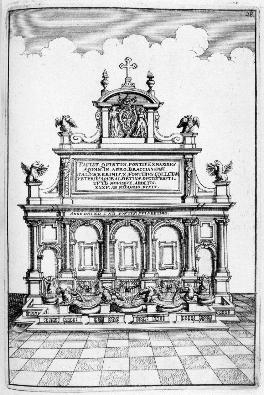 Çeşme tasarımı, 1664 by Georg Andreas Bockler