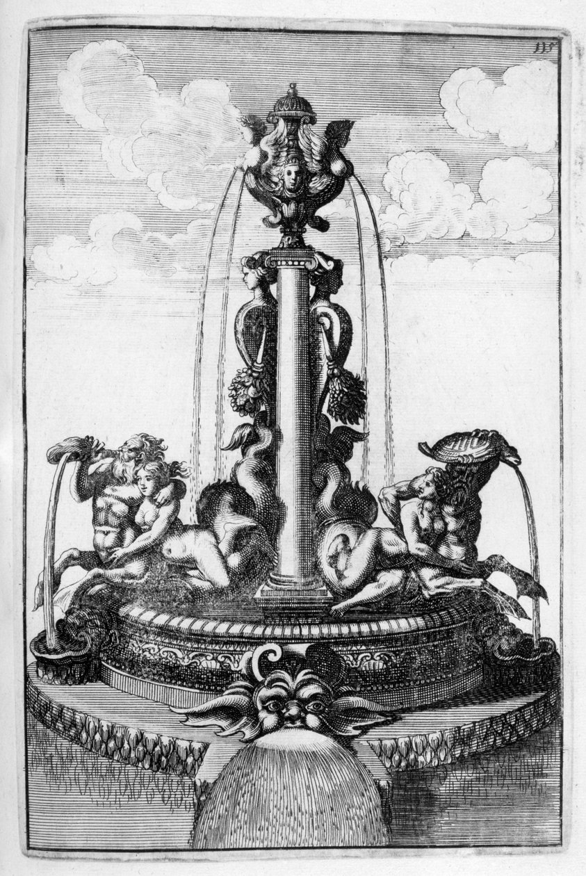 Çeşme tasarımı, 1664 by Georg Andreas Bockler