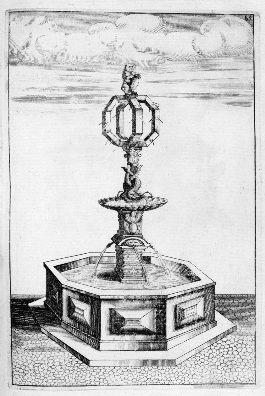 Çeşme tasarımı, 1664 by Georg Andreas Bockler
