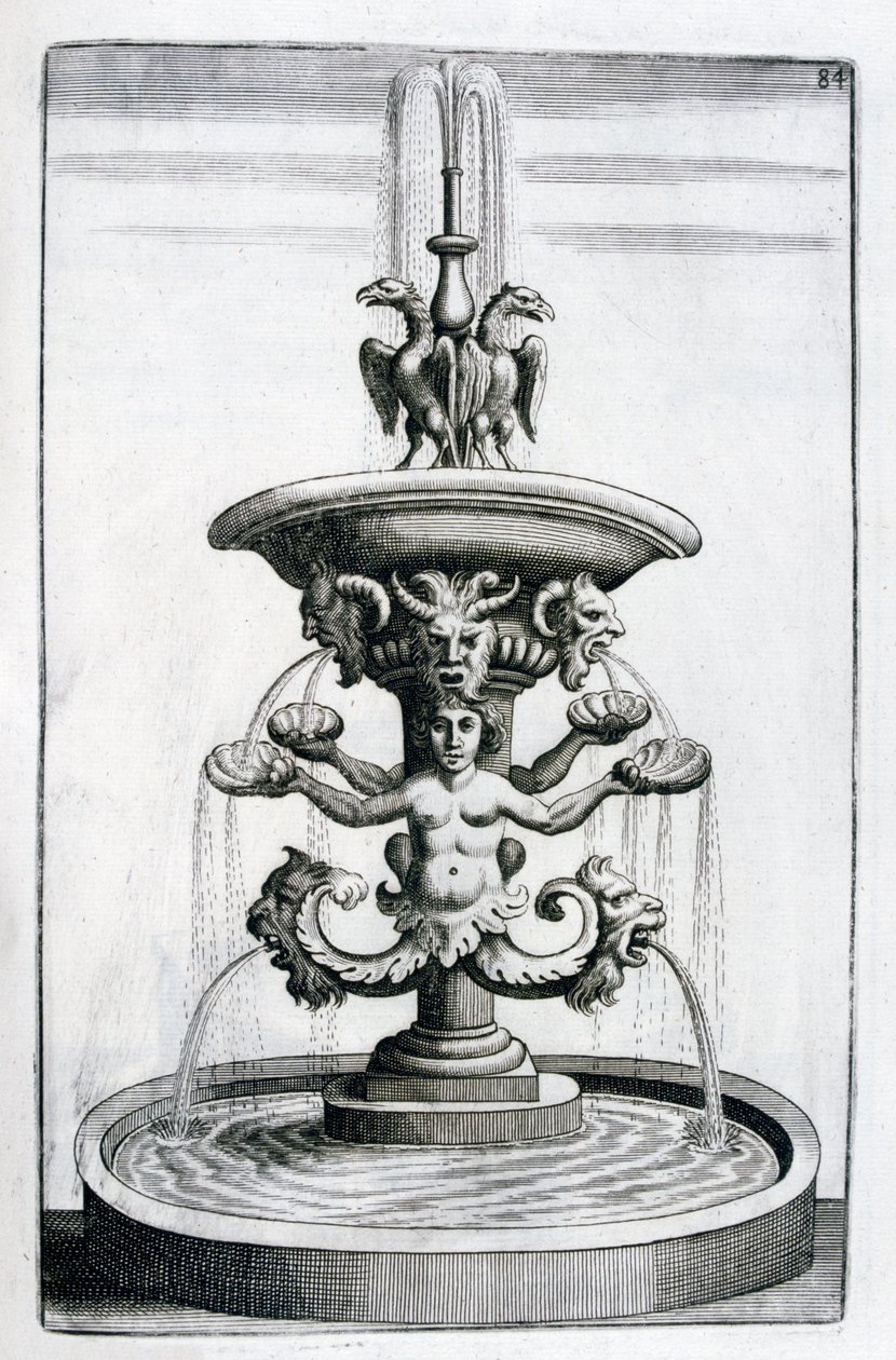 Çeşme tasarımı, 1664 by Georg Andreas Bockler