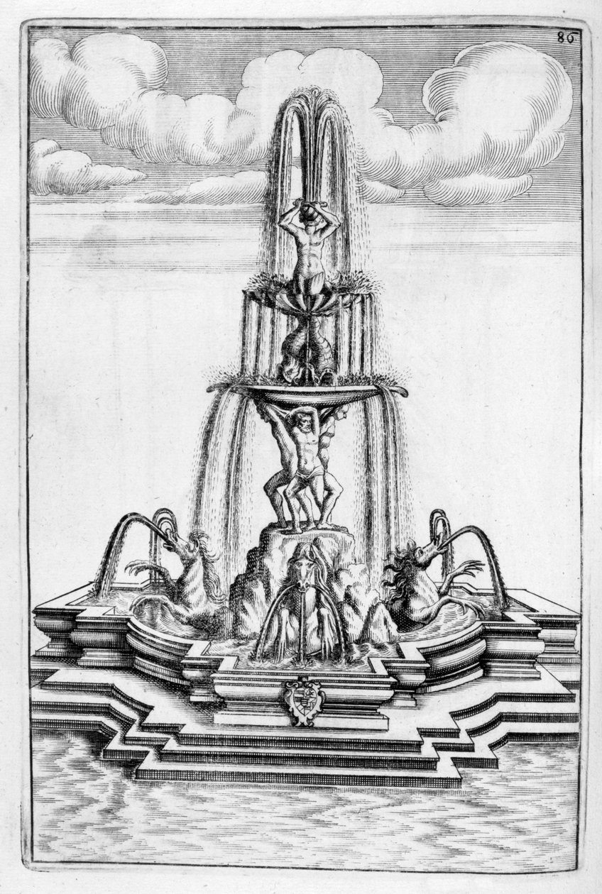 Çeşme tasarımı, 1664 by Georg Andreas Bockler
