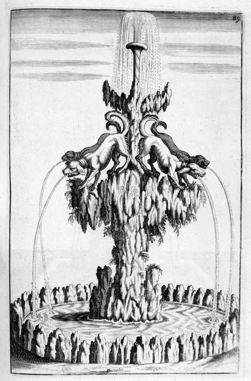 Köpek tasarımlı çeşme, 1664 by Georg Andreas Bockler