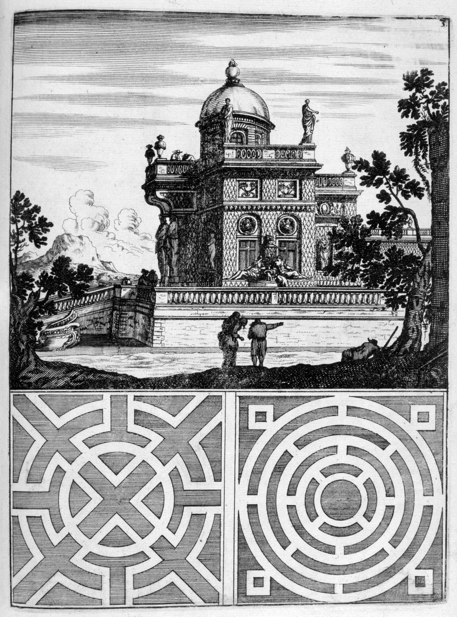 Ev ve bahçe tasarımı, 1664 by Georg Andreas Bockler