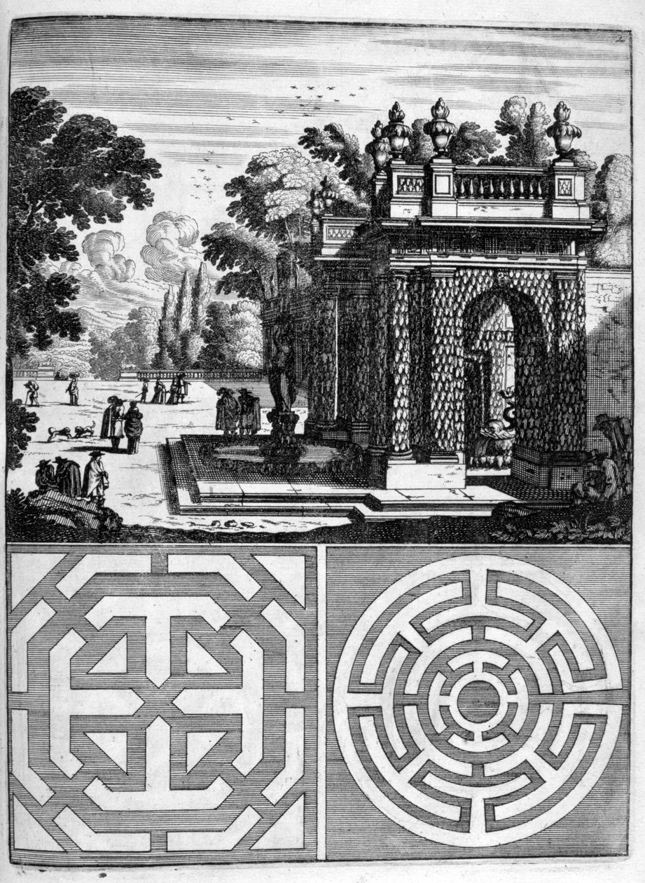 Ev ve bahçe tasarımı, 1664 by Georg Andreas Bockler