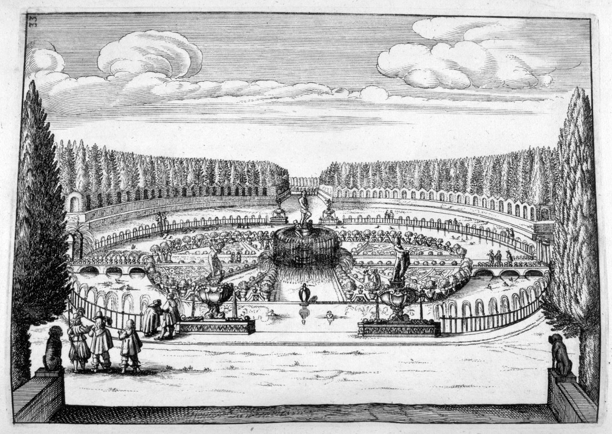 Süs çeşmesi ve bahçe tasarımı, 1664 by Georg Andreas Bockler