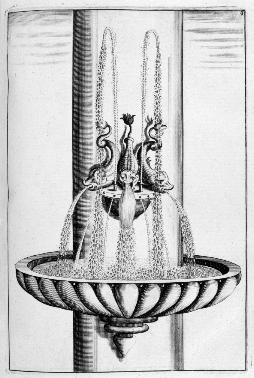 Süs çeşmesi tasarımı, 1664 by Georg Andreas Bockler