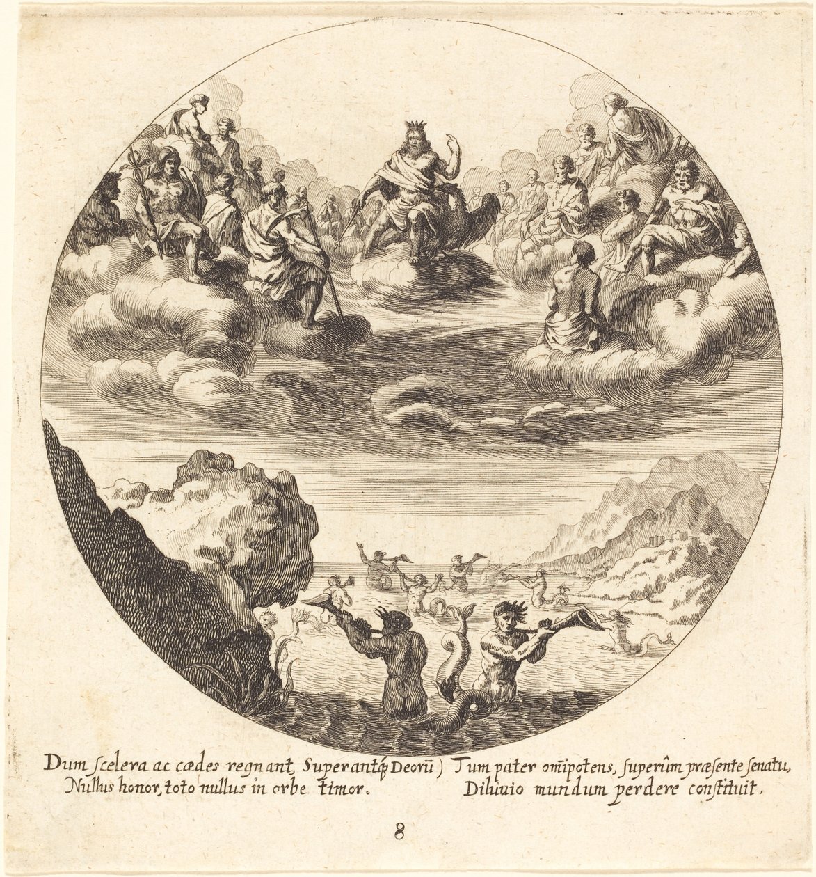 Jove ve Tanrılar by Georg Andreas Wolfgang the Elder