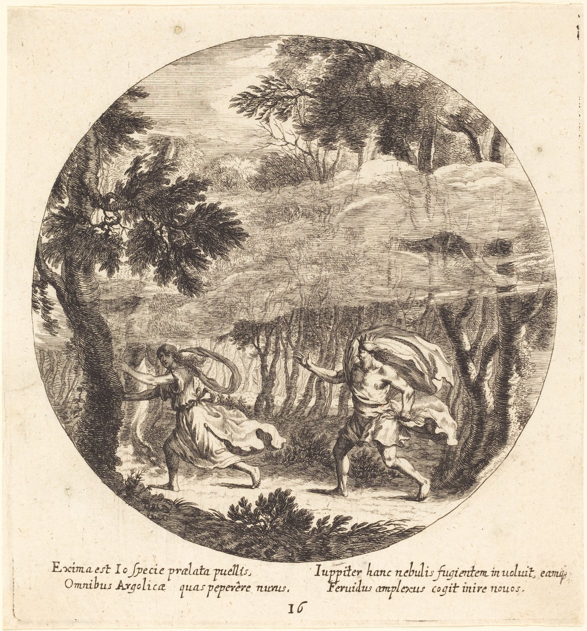 Jüpiter ve İo by Georg Andreas Wolfgang the Elder