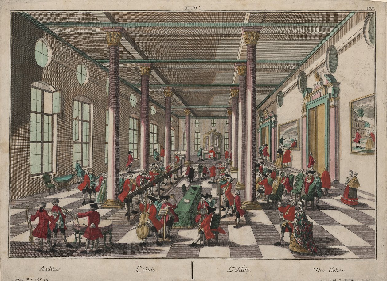 İşitme Alegorisi by Georg Balthasar Probst