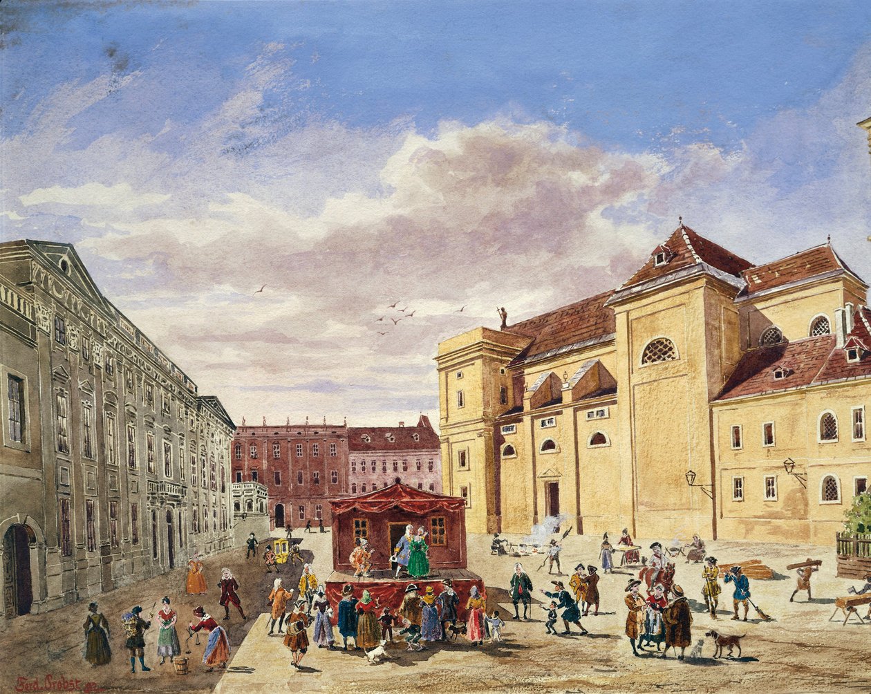 Freyung, Viyana manzarası by Georg Balthasar Probst