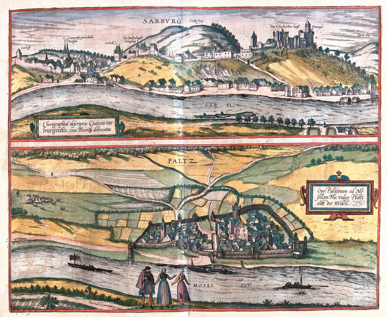 Saarburg, Pfalzel, Almanya - Georg Braun
