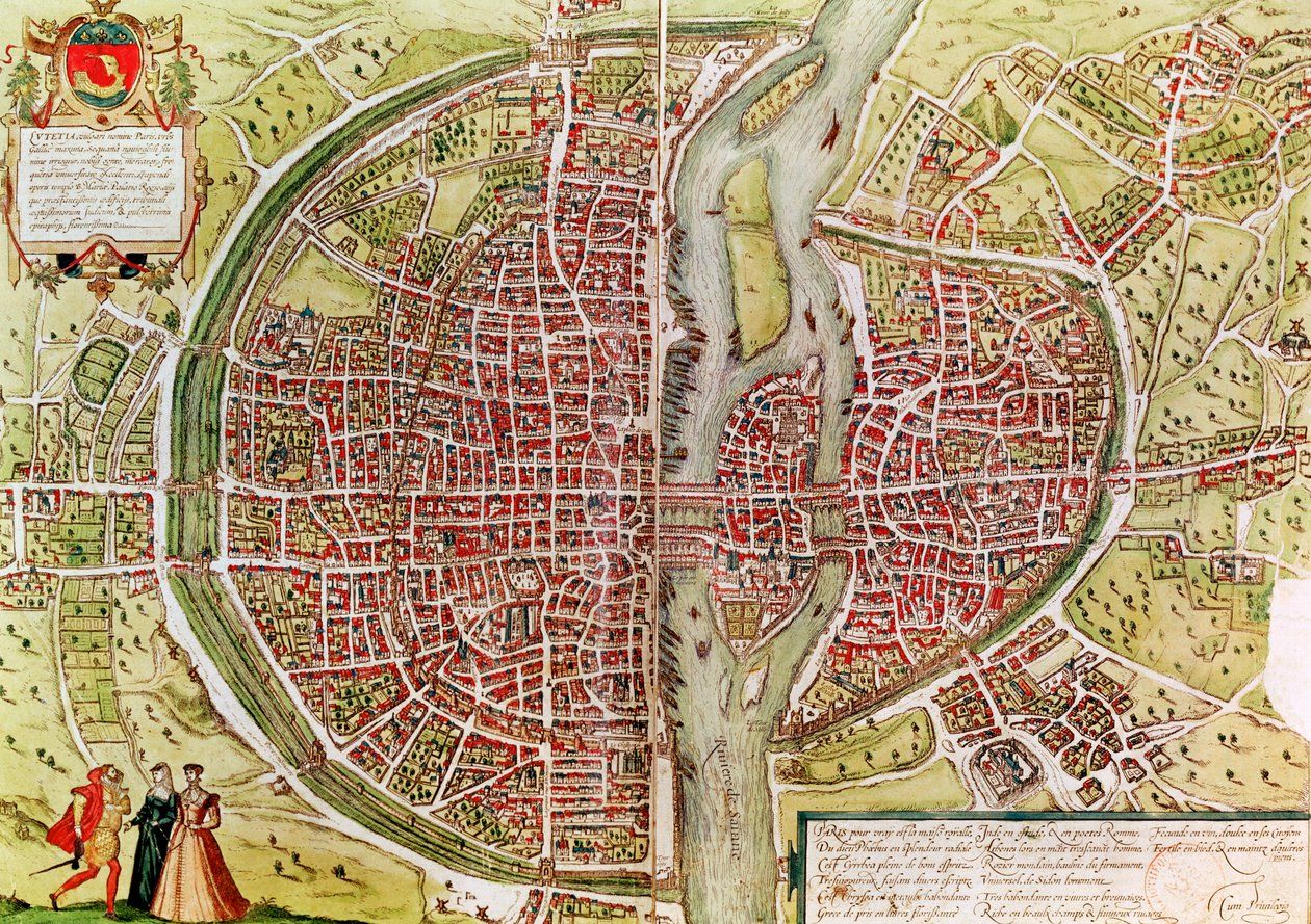 Georg Braun (1541-1622) ve Franz Hogenbergh (1540-92), Fransızca, 1572-1617 tarafından 