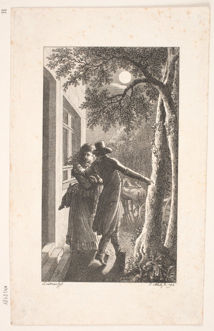 Geceleri kaçırma ile illüstrasyon by Georg Christian Schule
