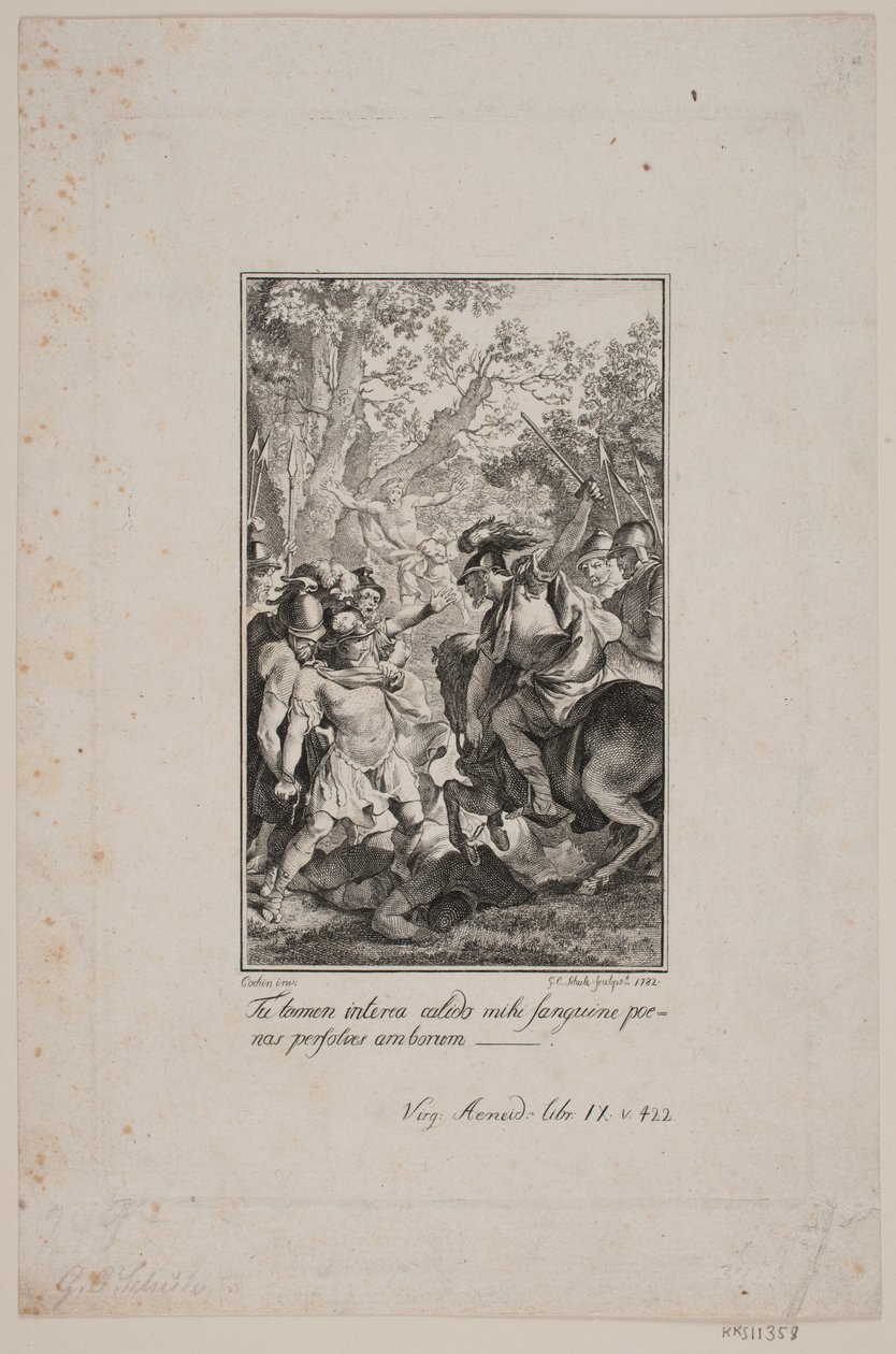 Virgils Æneide için İllüstrasyon by Georg Christian Schule