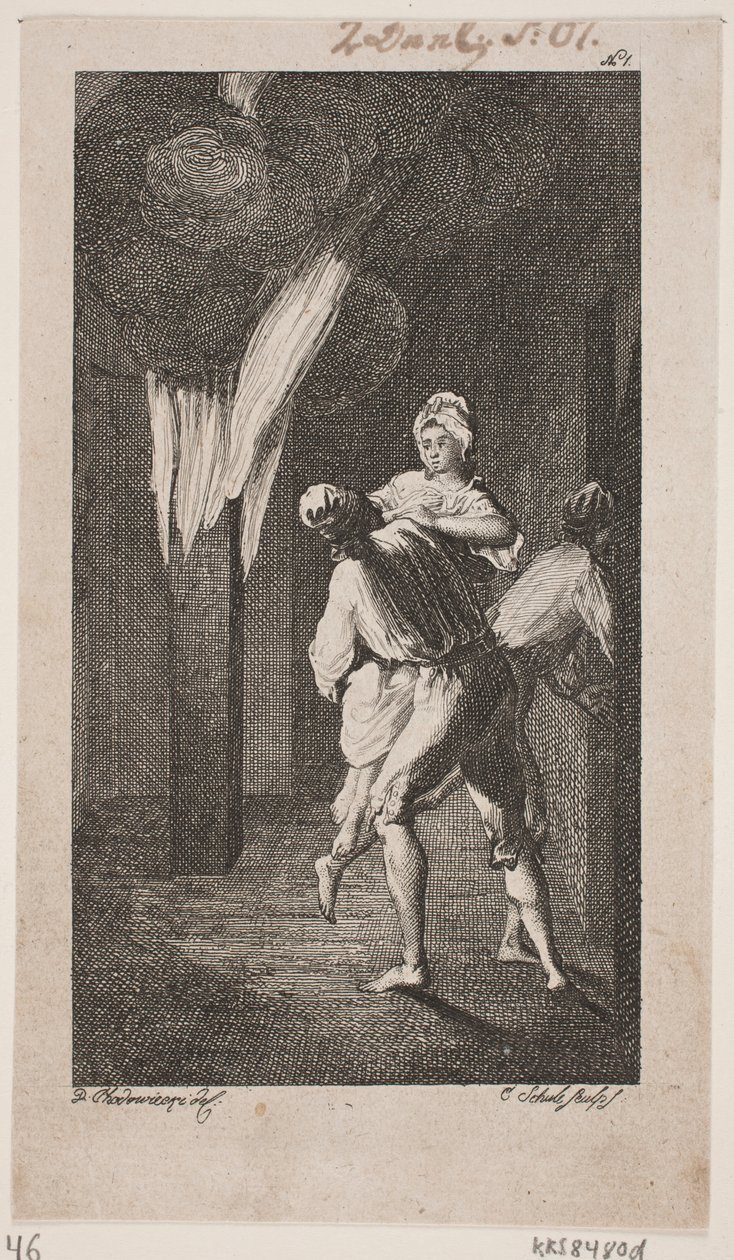 Smollett "Peregrine Turşu Etkinlikleri" için başlık skeci by Georg Christian Schule