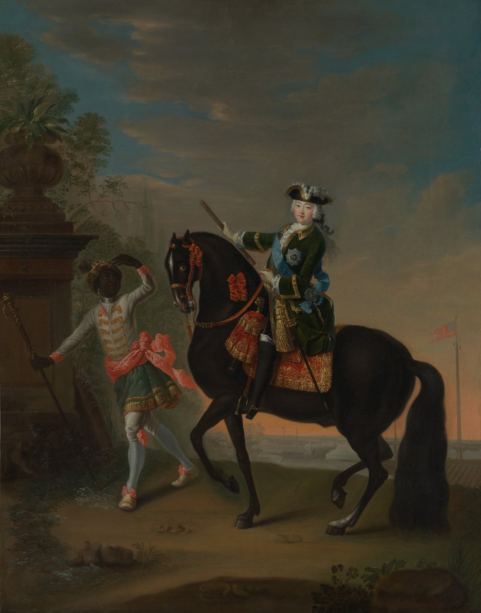 Rusya İmparatoriçesi Elizabeth 1709-1762, Bir Sayfanın Katıldığı At Sırtında, 1743-49'dan sonra. by Georg Cristoph Grooth