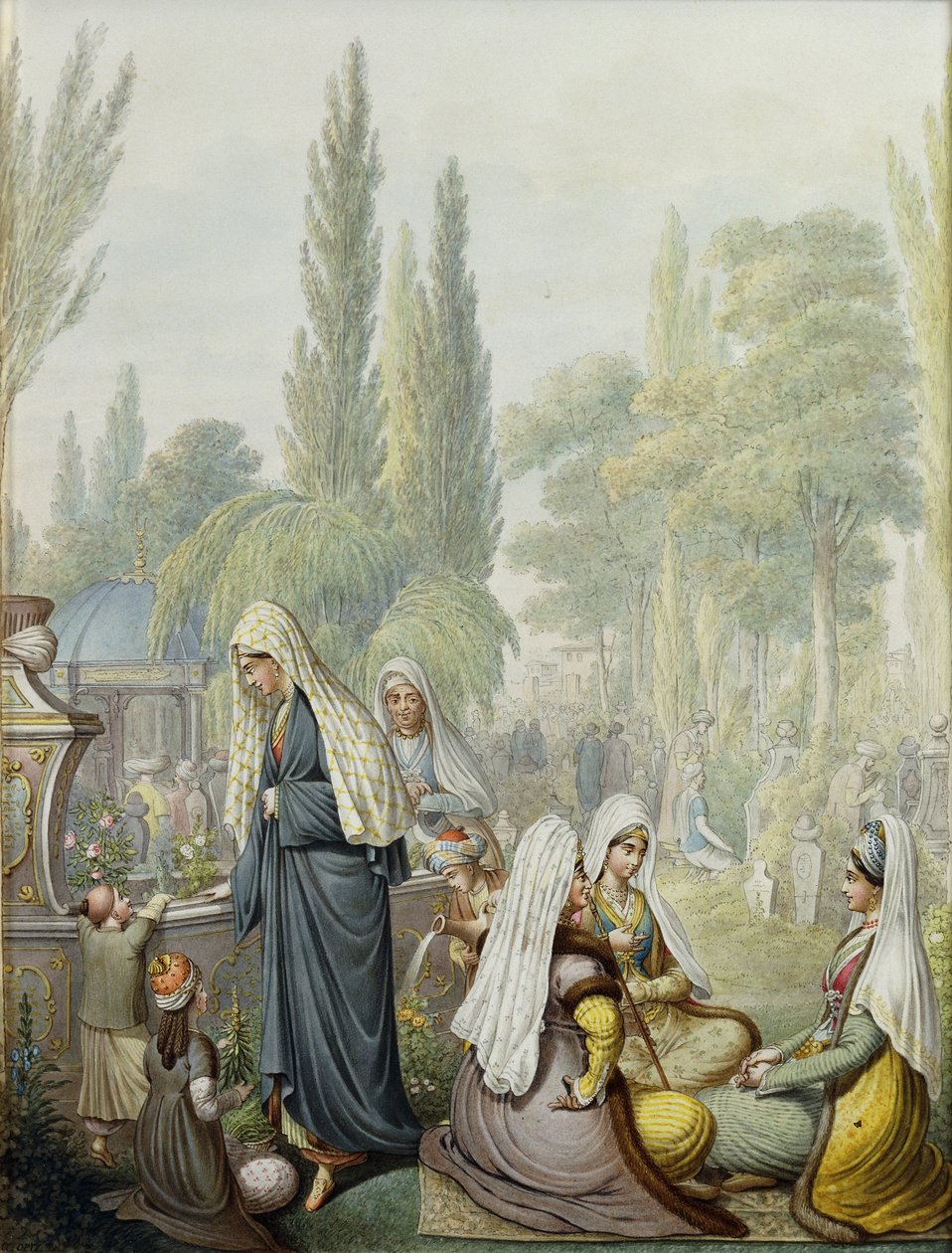 Mezarlıkta, by Georg Emanuel Opitz