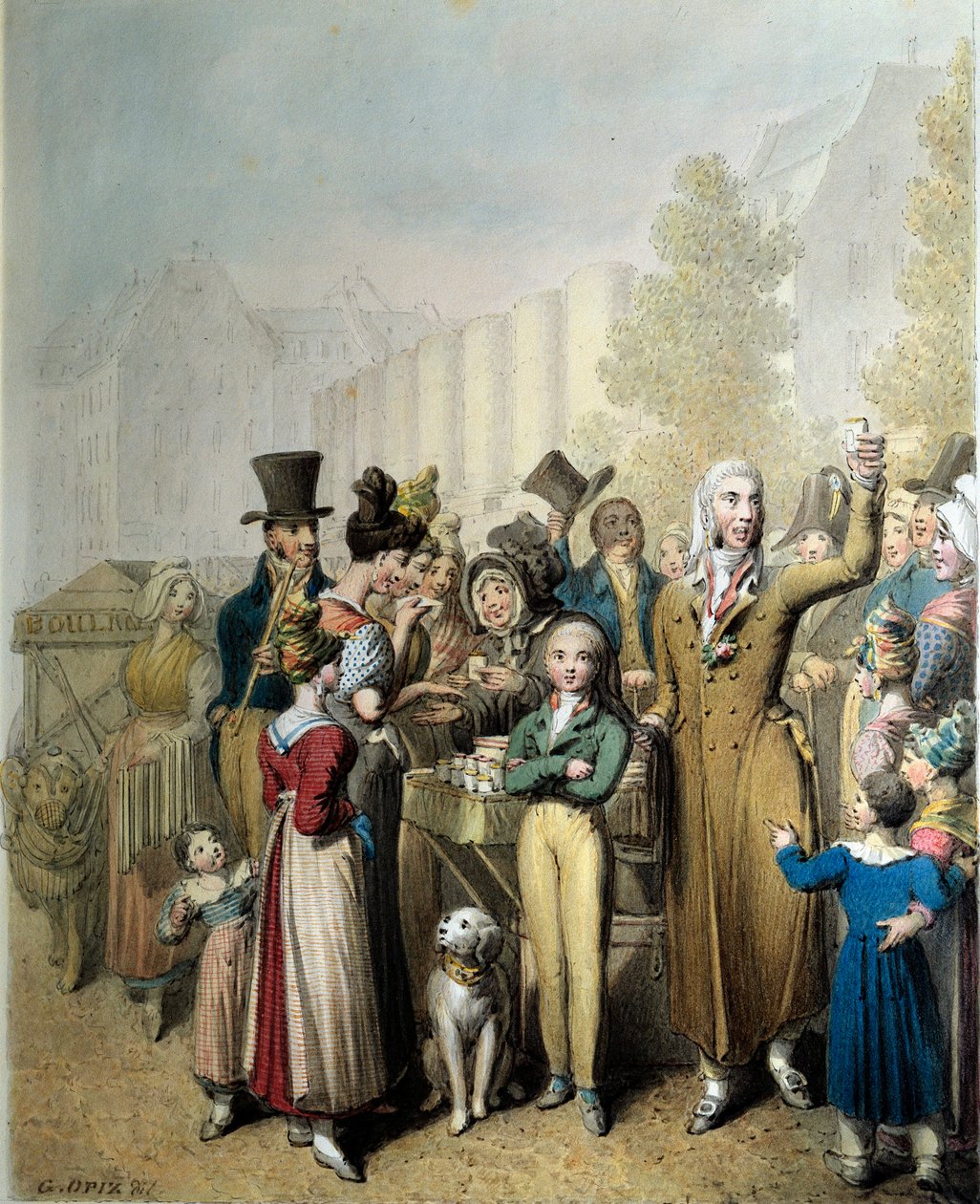 Boulevard de la Madeleine, George Emanuel Opitz (1775-1841) 1831 Paris tarafından şarlatan Litografi. Karnaval Müzesi by Georg Emanuel Opitz