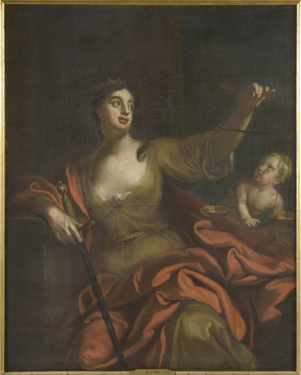 Equite (Adalet) - Aequitas, Schroder, Georg Engelhard (George Engelhardt) (1684-1750) tarafından. Tuval üzerine yağlıboya. Boyut : 154x123 cm. Ulusal Müze Stockholm by Georg Engelhardt Schröder