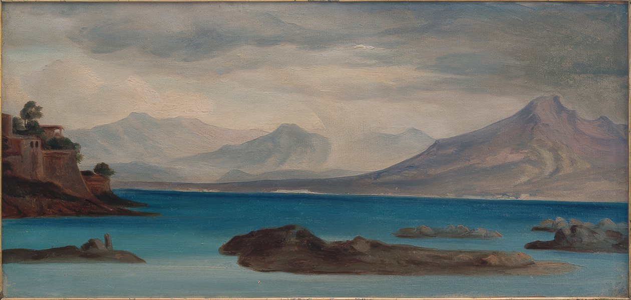 Napoli Körfezi manzarası by Georg Friedrich August Lucas