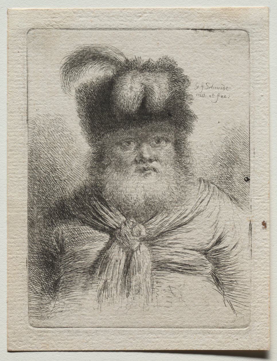 Kürk Şapkalı Yaşlı Adam by Georg Friedrich Schmidt