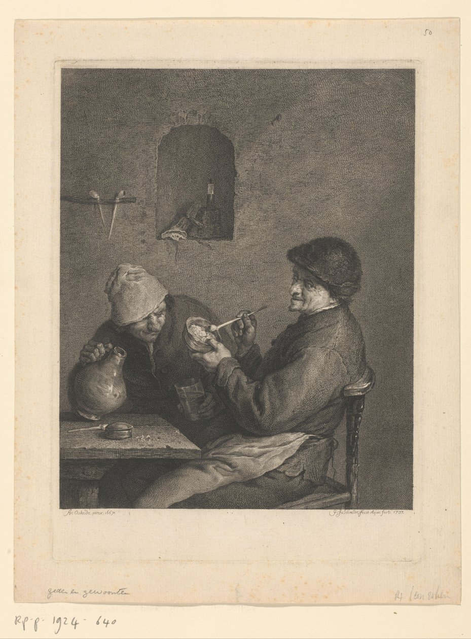 Sigara içen ve içen by Georg Friedrich Schmidt
